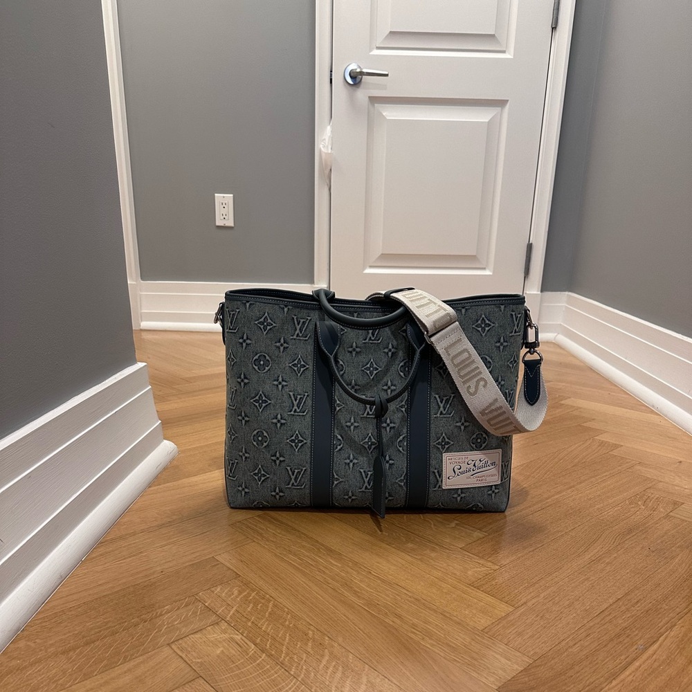 Louis Vuitton denim carry on travel bag
